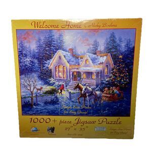 Christmas Welcome Home by Nicky Boehme 1000 + piece Jigsaw Puzzle  New Sealed